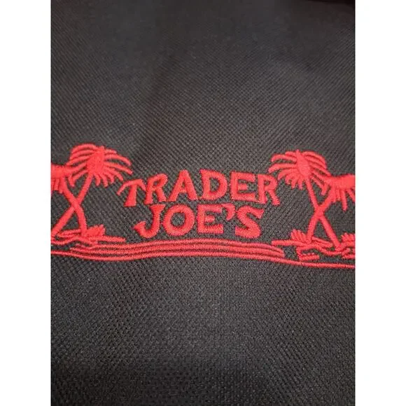 2- Trader Joe’s Insulated Tote Bags - 8 Gallon Blue - Lg Black Red Embroidered - Picture 9 of 13